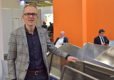 Eric Oving van Hytt. Het bedrijf bouwt intern transportsystemen om productstromen, afval en reststromen in de AGF verwerkende industrie op een hygiënische manier af te voeren.