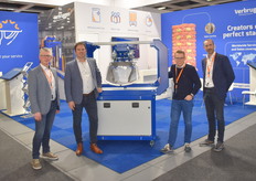 Bas Jan Kattenberg, Johan van der Reest, Gerben Jogerman en Ton van't Hof van Verbruggen Palletizing Solutions.