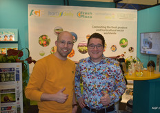 Niet met een stand, wel op de beurs: Maikel van Wiggen en Klaas-Jan Spelt van Jasa Packaging Solutions