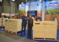 Necap kisten, Piet Broers, Christelle Hoens en Patrick Kort.