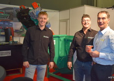 Roy en Fred Steenvoorden van Steenvoorden Machines Bv en Hans Vendrig van Mc Cain.