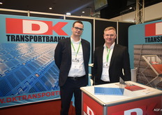 Kevin Boesenkool en Bertel Dorph van DK Transportbånd. Het Deense bedrijf is gespecialiseerd in transportbanden voor de voedselverwerkende industrie