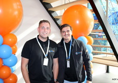 Thomas Scheer en Sil van Herwijnen van Agritech Machinery.