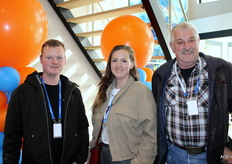Rick, Ingrid en Jan van Bruin Vegetables.