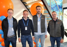 Bart Vromman, Thomas Vansteelandt, Arne Samyn en Dries Bordeaux van Profixx.