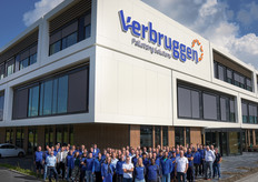 Het complete team voor het nieuwe pand.