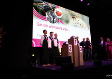 De finalisten staan klaar voor de onthulling