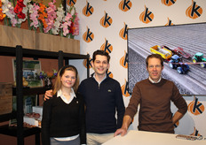 Voor het eerst als standhouder op de beurs: Marije, Daan en Leon Kesselaar