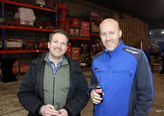 Jarl Kurpershoek van Flikweert en Rutger Verbruggen van Verbruggen Palletizing Solutions.