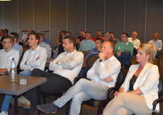 Albert Jongeneel en Pete Nelis van Slot Frans & Co, Johan van den Berge van Van den Berge Handelsonderneming en William Nannes van JP Beemsterboer Food Traders, Teresa Diekstra van Konaxx.