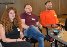 Jacqueline Fokker van Holland Agri Foods, Bram Krijger van Krijger Uienhandel, Wim Mol van Molnopex.