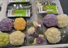 Bloemkool in verschillende kleuren is niet nieuw, maar de combinatie van deze kleuren geeft wel een leuk beeld.