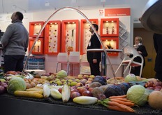 Een waterboog boven de groenten bij dit Zwitserse bedrijf.