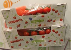 Tussen de Aziaten is de stand van Tomabox te vinden. Stoffels bracht afgelopen jaar een gerestylde versie van Tomabox op de markt, met een hippe, eigentijdse look.