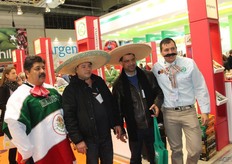 op de foto in het Mexico-paviljoen