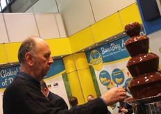 de chocoladefontein viel in de smaak bij BananaBay