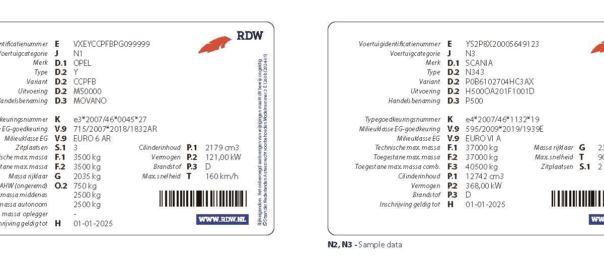 Uitgifte nieuwe kentekenbewijzen start in juni