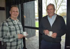 Jacco Weststrate van MSP en Henk Jansen van Arjazon zien de lol er wel van in