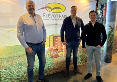 Het FlevoTrade team met Piet van Liere, Emiel Kamminga en Christiaan de Vin