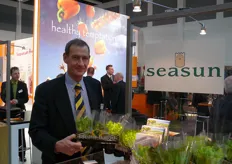 Johan Leerdam van Seasun met de Home Grow Salad Bar