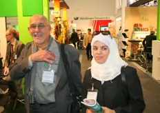 Hassan Shehata van Tropical Fruit International Association bv met zijn vrouw