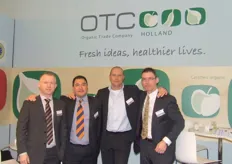 Bart van Trickt van OTC Belgium, en Alexander Restrepo, Fred Kloen en Kleindert Klaver van OTC Holland.