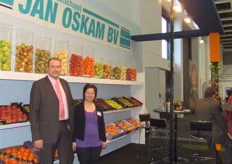 Jeroen van den Brink en Svetlana Chopliani van Jan Oskam, die voor het eerst deelnam aan Fruit Logistica