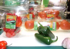 Mexicaanse pepers in consumentenverpakkingen