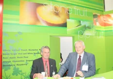 Karel Boers en Gert Bouman van ALM. Citrusmarkt is redelijk goed volgens Gert