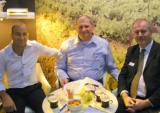 Kfir Levi van Agro Star, Rami Golan en Hans Hein van Grow Technology