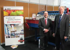 Arjan van Burg van Burg's Machinefabriek met Zwitserse business collega Peter Steinman van Tecfrut
