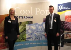 Sofie Tolk en Arwin Stehouwer van Port of Rotterdam