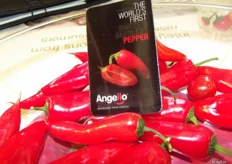 Angello, de winnaar van de Fruit Logistica Innovation Award. Deze zoete paprika van Syngenta is de eerste zaadloze ter wereld.