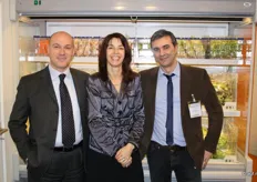 Irma Stoffels met haar Italiaanse collega's Alberto Lucchese en Poalo Radaelli van Polymer Logistics