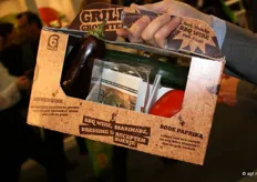 Een andere noviteit bij Van Rijn was de 6-Pack Grill Groenten, inclusief flexibele spies en receptenfolder, speciaal voor de Nederlandse en Duitse retail.