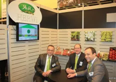 Herwi, ook onderdeel van de Ruris Groep, levert het volledige gamma Belgische groenten en fruit. V.l.n.r: Didier Lepoutre, Koen de Roy en Laurent Beckers
