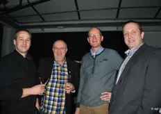 Maurice Koppen (Oakfield Champignons), Gerald Langerak (Gerald Green Support), Peter Baltus (Fair produce) en Diederick Knijnenburg (Oakfield Champignons).