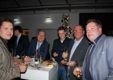 Het team van MJ Pronk: Jan Leegwater, Maarten Pronk, Bernhard Slot en Peter Slot.
