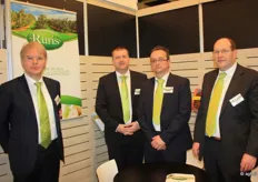 Het groenten- en fruitdeel van de Ruris-Groep: Koen Deprez, Gino Vantieghem, Didier Lepoutere en Koen de Roy