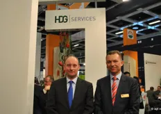 Leander van Bellen van HDG Services en Jan Maarten van Noort van Mooy Logistics.