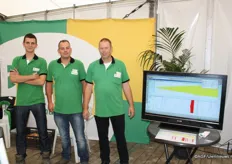 Ries van den Boogert, Wouter van Zeele en Marcel Schut naast de koprotmodule die icm Dacom is ontwikkeld