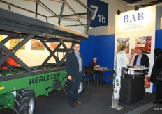 Stefan Bamps, zaakvoerder van BAB bij de 'Hercules'. Het bedrijf bouwt speciale machines voor de fruitteelt.