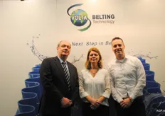 Erik Wolterink, Alianne Spykeros en Ramon Rouwhorst van Volta Belting Technology.