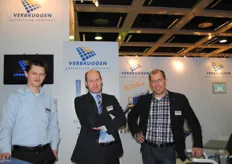 Freerk Jan de Heen, Wouter Verbruggen en Maarten Verbruggen van Verbruggen Palletizing Solutions.