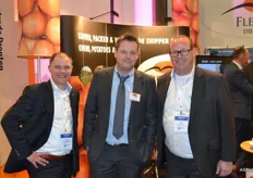 Peter van der Klift (Milestone Fresh), Ronald Velthuis (Flevo Trade) en Co van Es (Milestone Fresh)