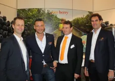 Het Sun Berry-team met Hans Berden, Edwin Droogendijk, Laurens Snijders en Jacques Luteijn