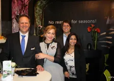 'No reasons for seasons is het motto van Jaguar the fresh company. Hier met Joost Antonissen, Kate Turcan, Ed Heijnen en Shantie Mohan