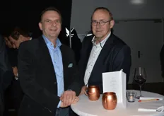 Rene Vissers van IP Handlers en Hans Bek van GDK Fruits & Vegetables