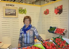 Mariette Hansen van Gemex. Voor Gemex is dit een belangrijke beurs in het land waar ze de meeste producten aan leveren.