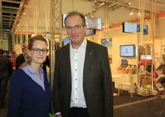 Exporteur Stefaan Dobbels van Gerdo was ook aanwezig met collega Hanne.